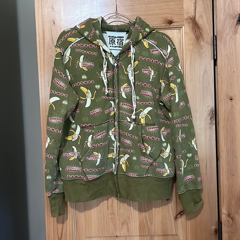 Harajuku lovers - Vintage LAMB Gwen stefani bananas hoodie XL